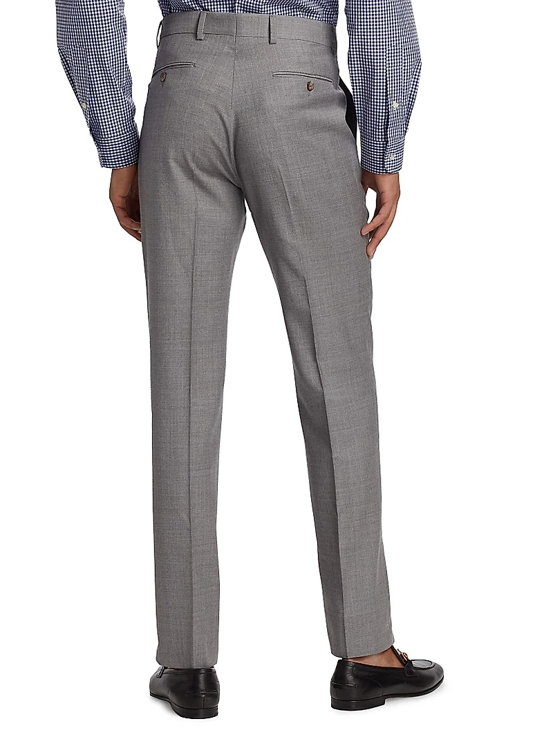 Wool Twill Slim-Fit Trousers