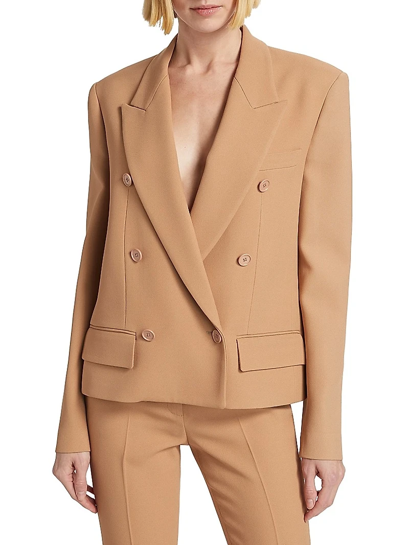 Boxy Double-Breasted Blazer