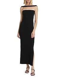 Hyperbole 90's Rib-Knit Maxi Dress