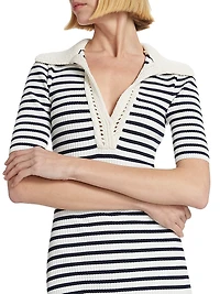 Darcy Striped Knit Midi-Dress