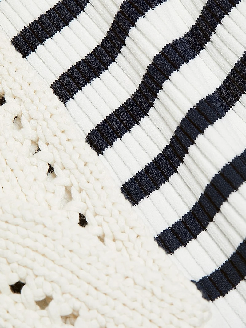 Darcy Striped Knit Midi-Dress