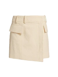 Cora Tweed Wrap Miniskirt