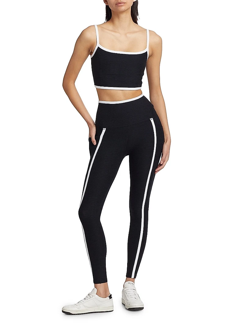 High-Waisted Ankle-Crop Leggings