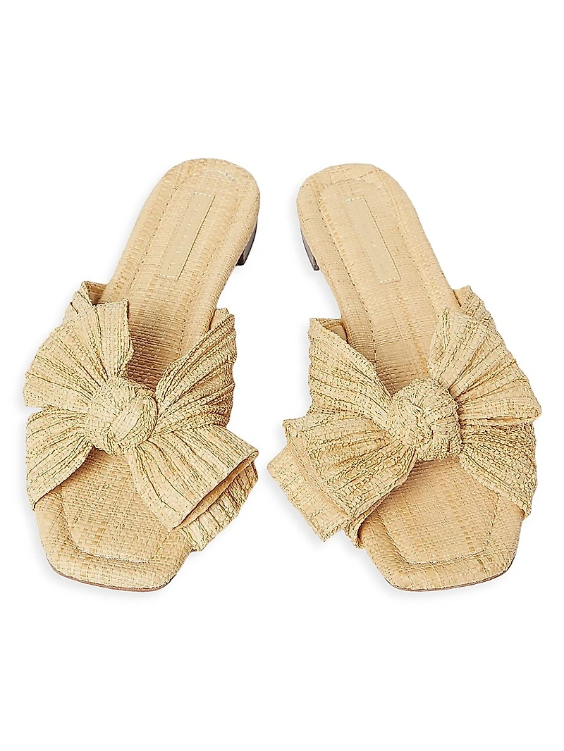 Daphne Pleated Knot Sandals
