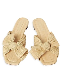 Daphne Pleated Knot Sandals