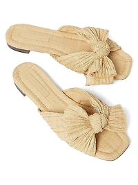 Daphne Pleated Knot Sandals