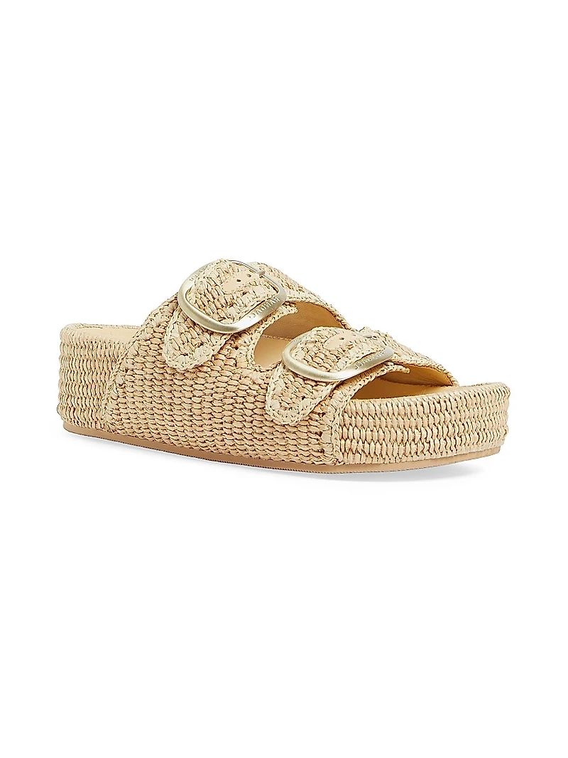 Theo 40MM Cotton-Blend Platform Sandals