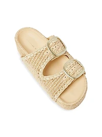 Theo 40MM Cotton-Blend Platform Sandals