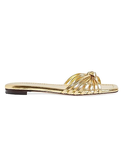 Izzie Knotted Leather Sandals