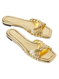 Izzie Knotted Leather Sandals