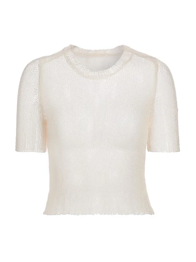 Sheer Soft Knit Crop Top