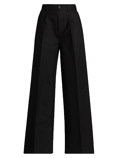 Heavy Cotton Wide-Leg Pants