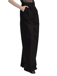 Heavy Cotton Wide-Leg Pants