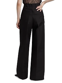Heavy Cotton Wide-Leg Pants
