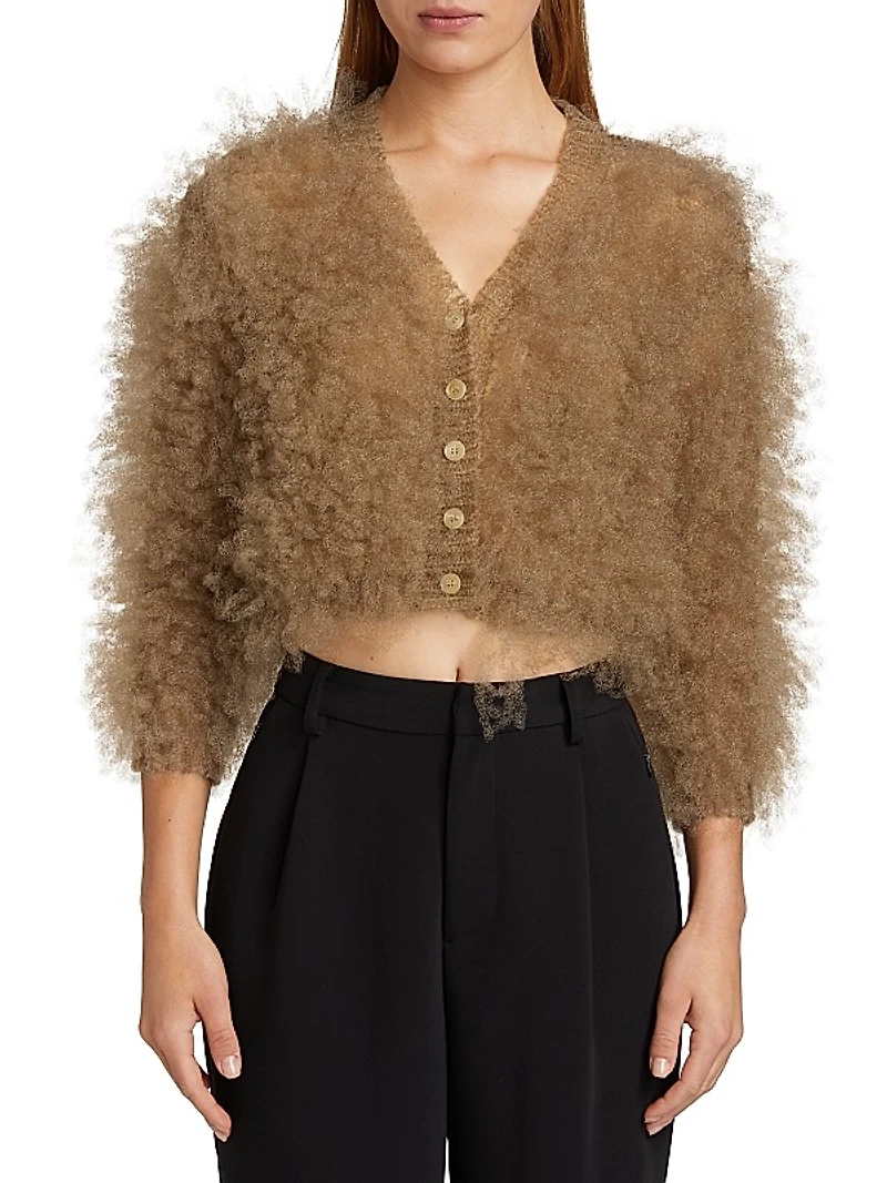 Foamy V-Neck Cardigan