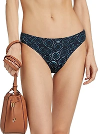 Dani Printed Low-Waist Bikini Bottom