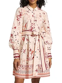 Sylvan Cotton Tie-Waist Dress