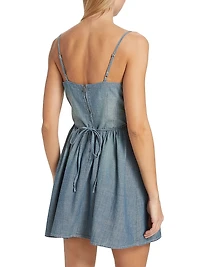 Re/done & Pam Chambray Corset Minidress