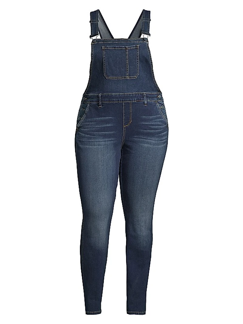Stretch Denim Overalls