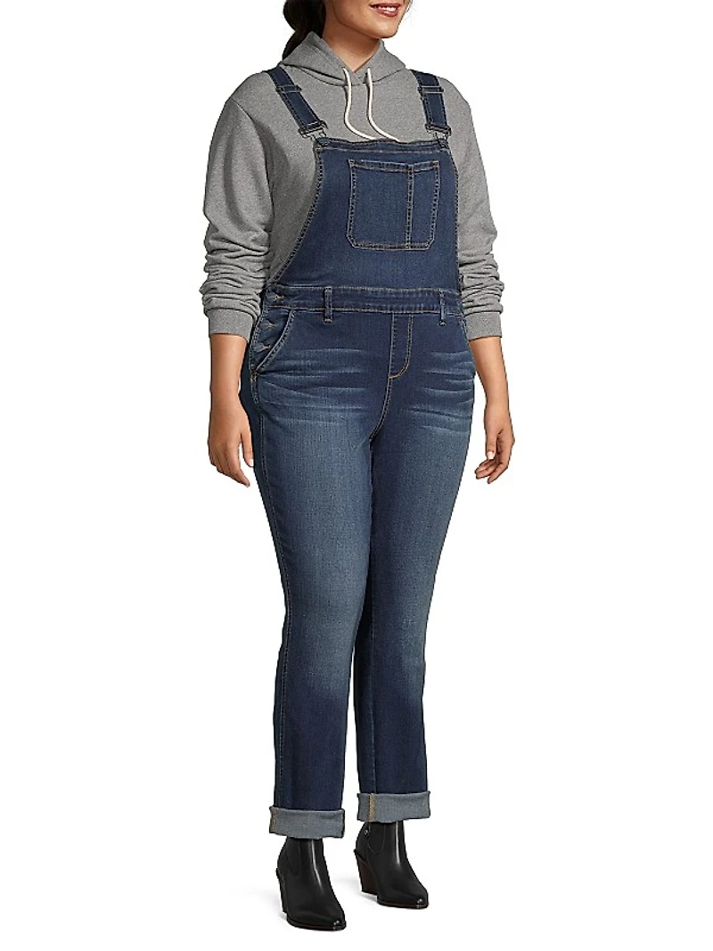Stretch Denim Overalls