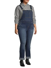 Stretch Denim Overalls