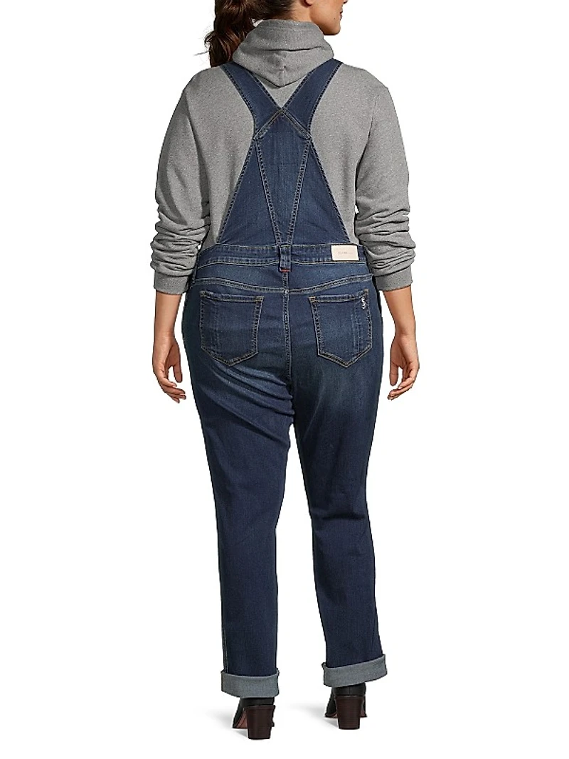 Stretch Denim Overalls