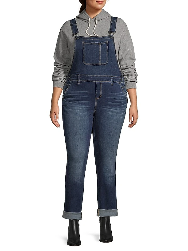 Stretch Denim Overalls