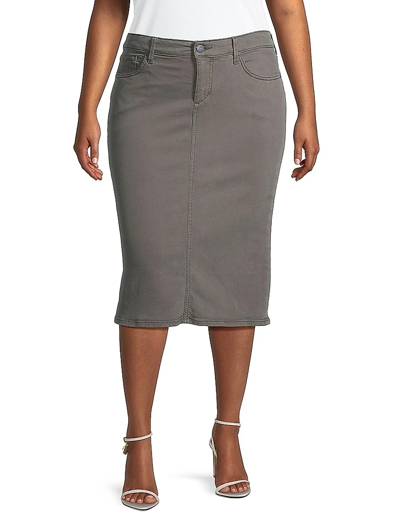 Denim Pencil Skirt