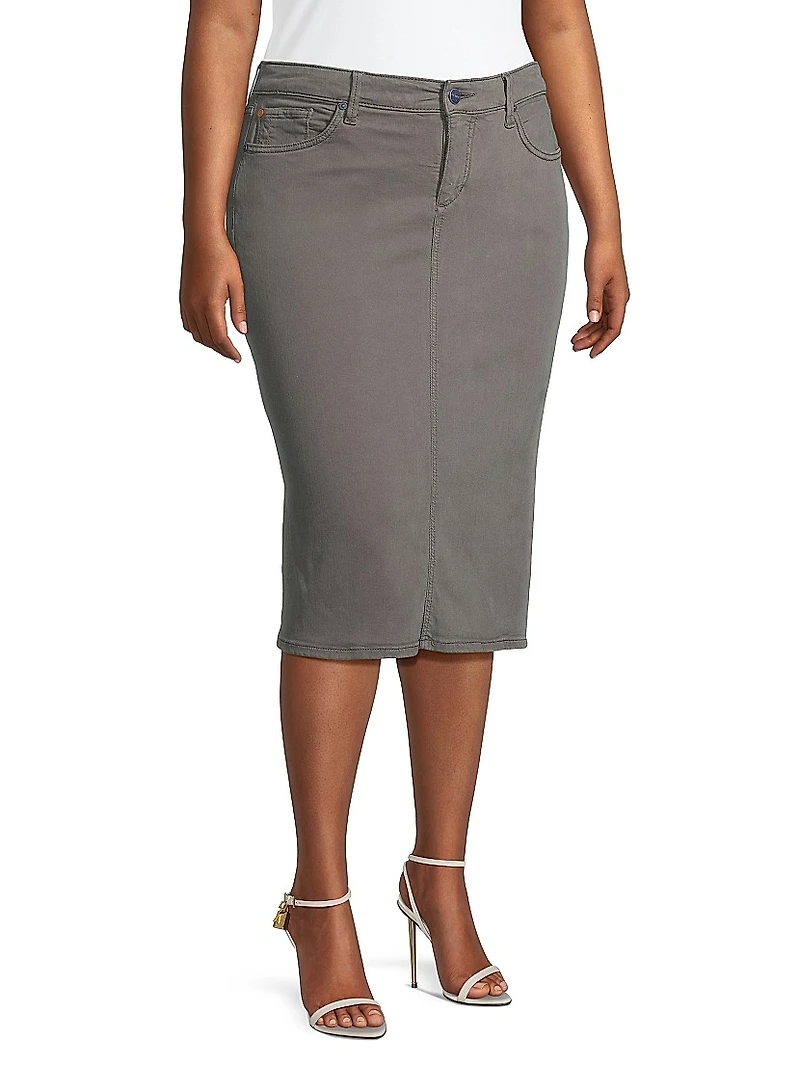 Denim Pencil Skirt