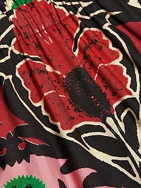 Loyce Geometric Twist-Back Maxi Dress