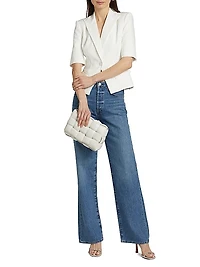 Melbourne Short-Sleeve Blazer Style Blouse