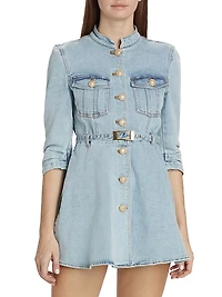 Mackenzie Belted Denim Minidress