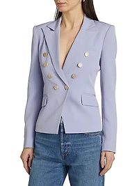 Amelia Crepe Double-Breasted Blazer
