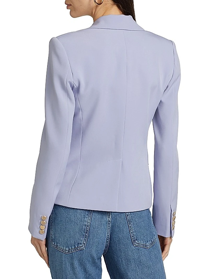 Amelia Crepe Double-Breasted Blazer