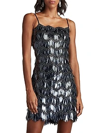 Sequined Fringe Minidress