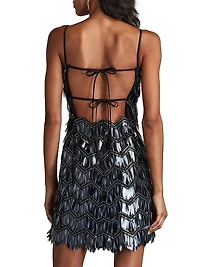 Sequined Fringe Minidress