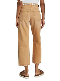 High-Rise Loose Crop Jeans