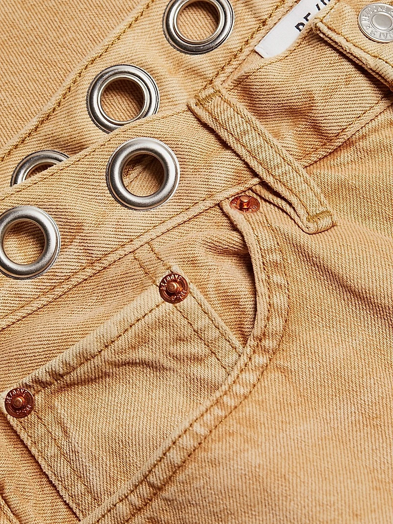 High-Rise Loose Crop Jeans