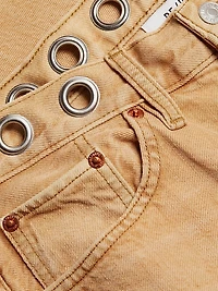 High-Rise Loose Crop Jeans