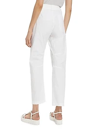 Leyton Cotton Straight-Leg Pants