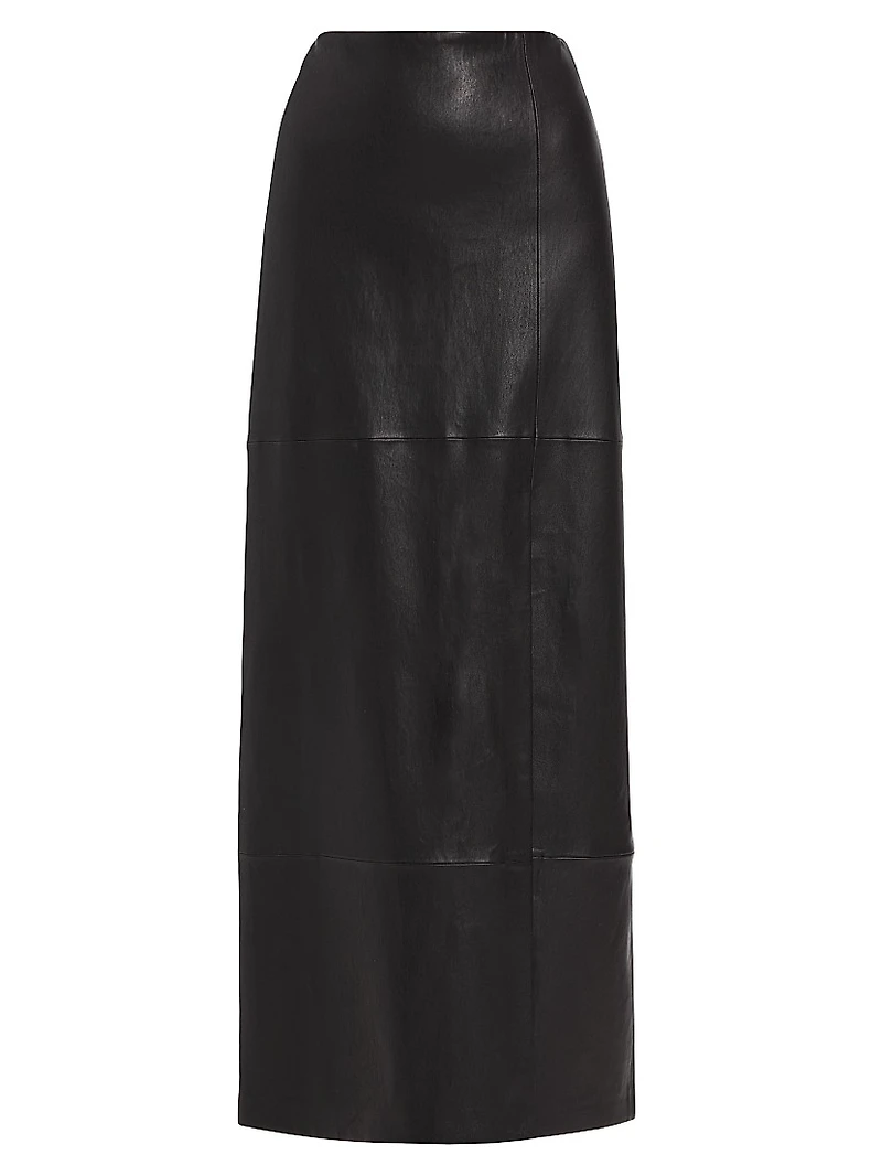 Ilana Leather Maxi Skirt
