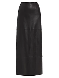 Ilana Leather Maxi Skirt