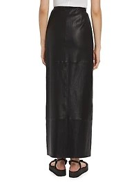 Ilana Leather Maxi Skirt