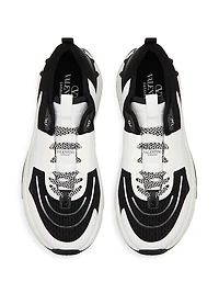 True Act Low Top Sneakers Mesh and Rubberized Fabric