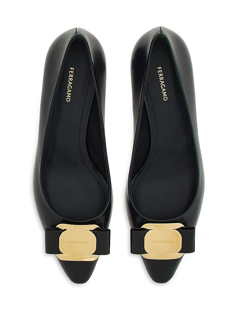 Zelma 40MM Leather Pumps