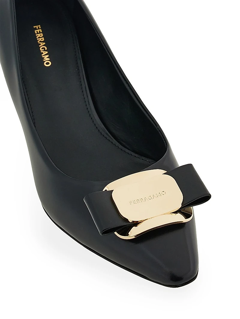 Zelma 40MM Leather Pumps