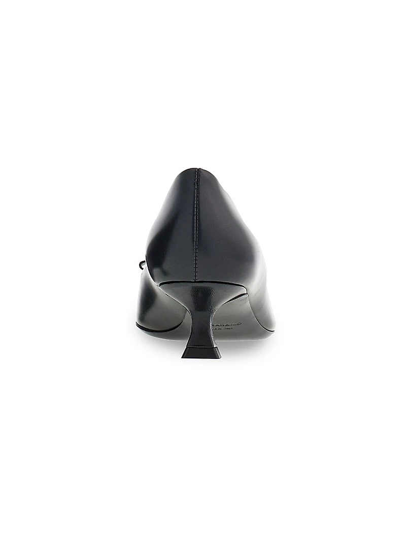 Zelma 40MM Leather Pumps