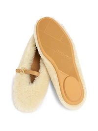 Noella Shearling & Leather Flats