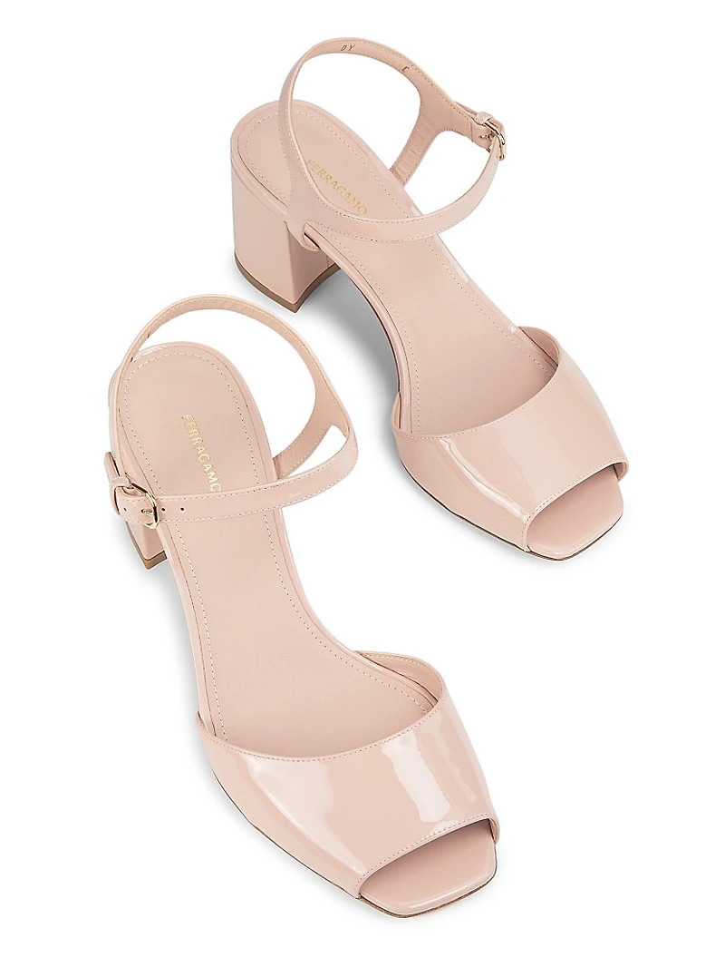 Sally 60MM Patent Leather Sandals