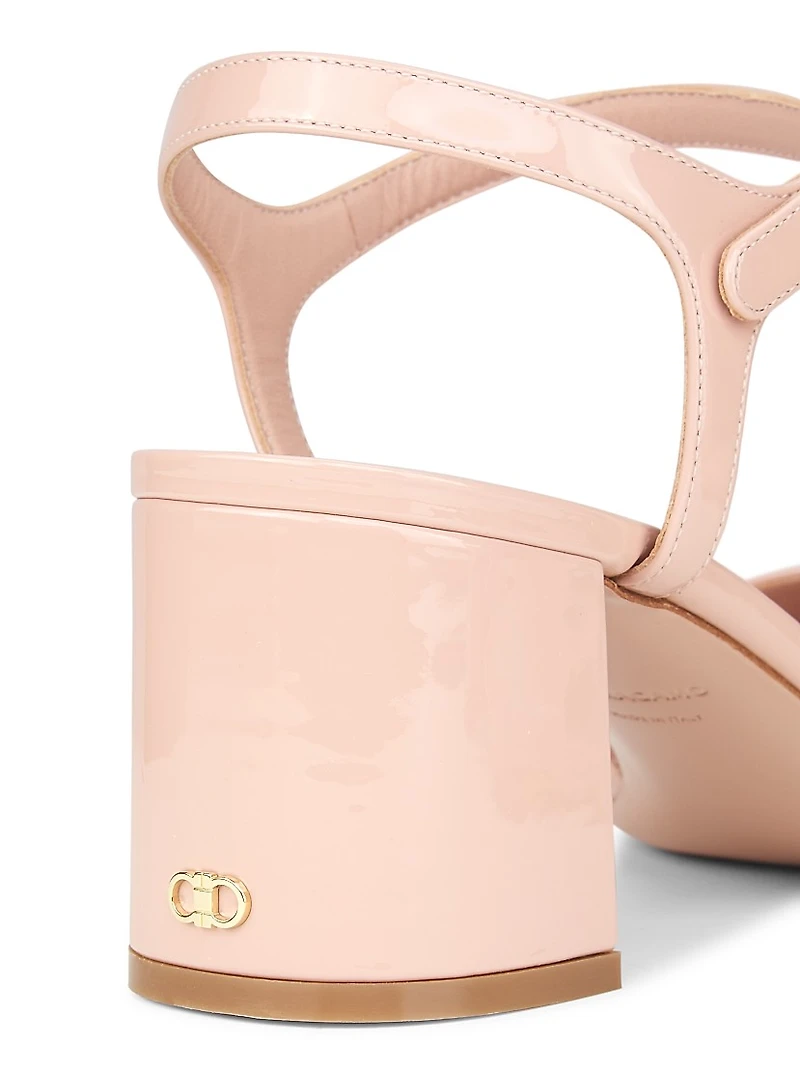 Sally 60MM Patent Leather Sandals